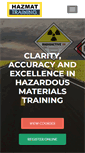 Mobile Screenshot of haz-mat-training.com